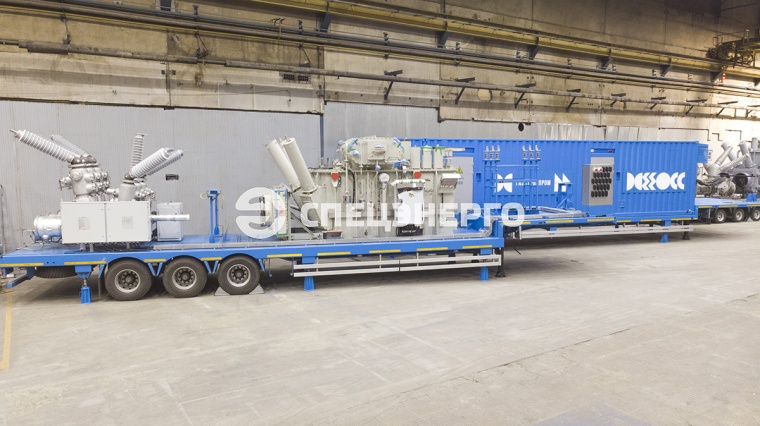 Мобильная подстанция 110/10 кВ для электроснабжения Тас-Юряхского месторождения