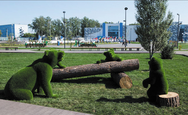 Парк Славы в деревне Береговая