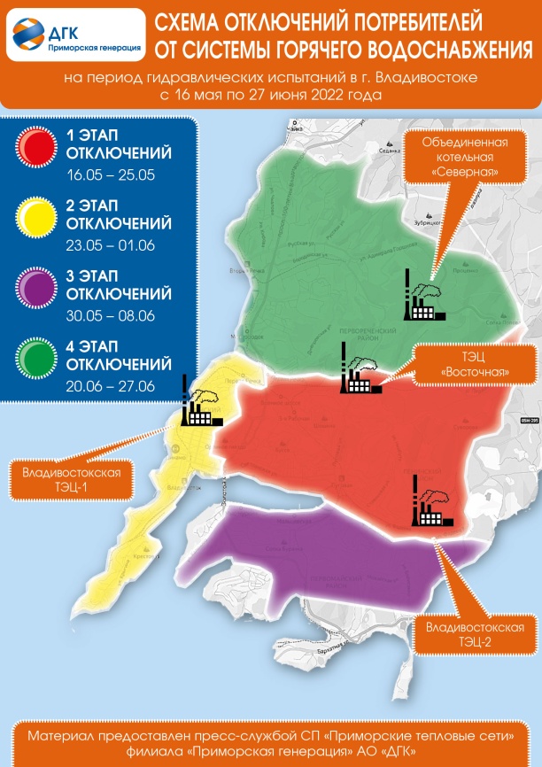 Приморские тепловые сети готовятся к проведению весенне-летних гидравлических испытаний