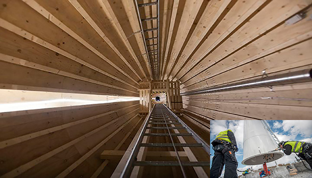 Швеция строит деревянную ветроэнергетическую башню