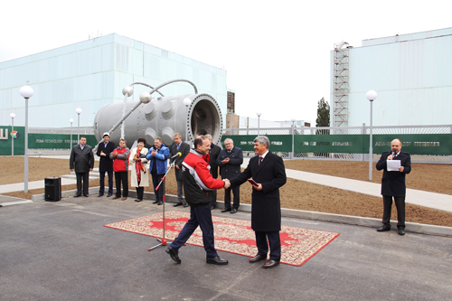 В Волгодонске открылся монумент в честь семидесятилетнего юбилея атомной отрасли