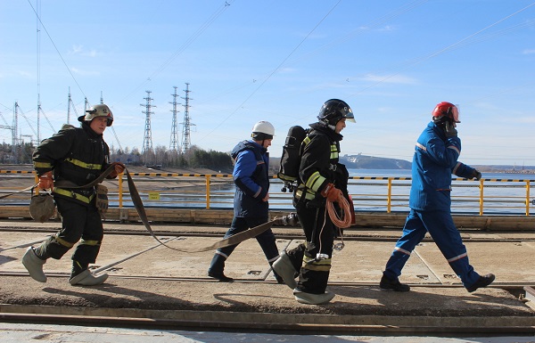 На Воткинской ГЭС состоялась противоаварийная тренировка