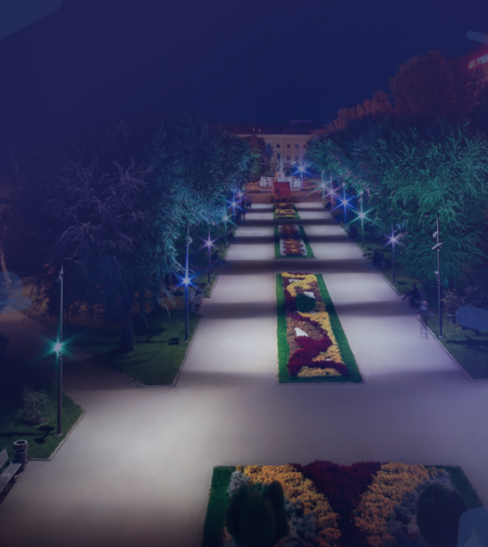 Освещение парков