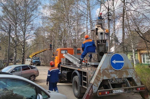 В подмосковном округе Пушкинский построили новую ЛЭП