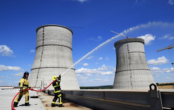 Условный пожар на Курской АЭС-2 потушили силами МЧС и сотрудников станции