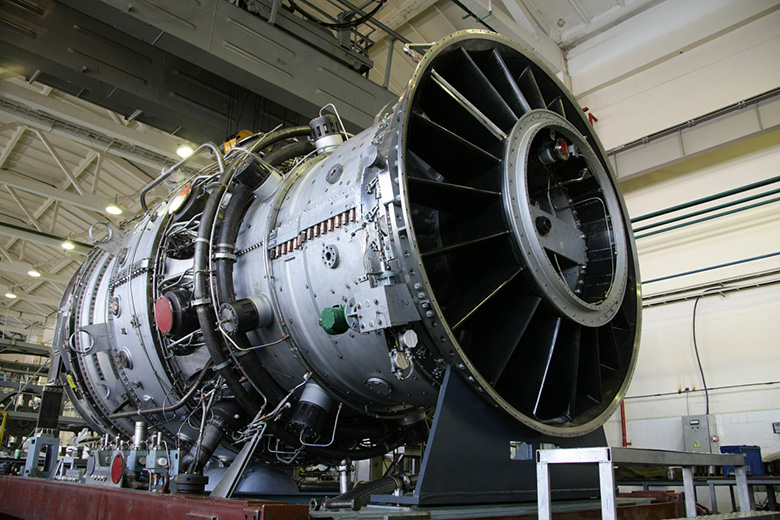 Российской газовой турбины большой мощности ГТД-110М Фото: АО «ОДК»